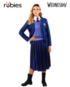 Wednesday Nevermore Deluxe Blue Costume (Netflix) Adult Costume (RUB1000161L)