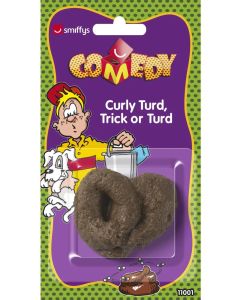 Fake Poop Curly Turd - Brown Joke (SM11001)