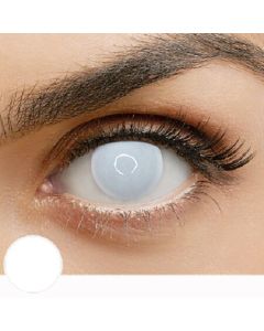 Blind White 1 Year Contact Lenses By Crazy Lens (11010IN)