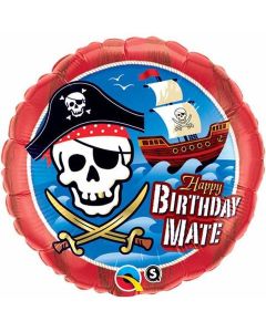 Pirate - Happy Birthday Mate - 18 Inch Foil Balloon (11767Q)