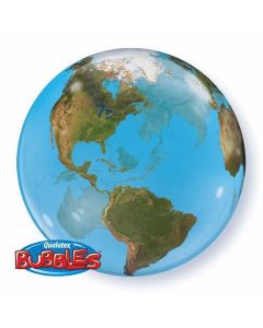 Single Bubble Planet Earth Balloon - 22 Inch Bubble Balloon (16871Q)