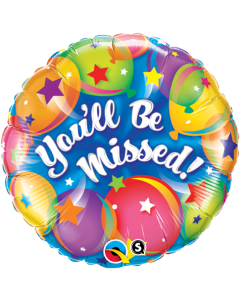 You'll Be Missed - Stars & Balloons - 18 Inch Foil Balloon (18419Q)