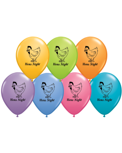 Hen's Night Contemporary Assortment - 28cm (11 Inch) Latex Balloon (18564Q)