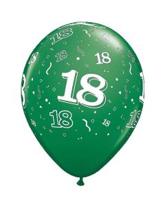 18-A-Round Green Pearl - 28cm (11 Inch) Latex Balloon (44365Q)