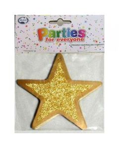 Glitter Stars - Gold - 4 Inch (Pack of 12) (201302A)