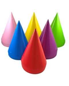 Party Hats - Neon Cone Assorted Colours - Bag 50 (202127A)