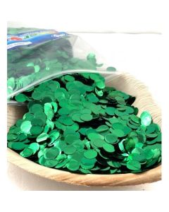 Metallic Confetti Green 1cm (204614A)