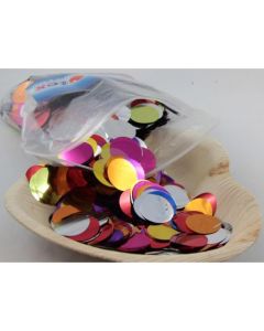 Metallic Confetti Bright Assorted 2.5cm (204621A)
