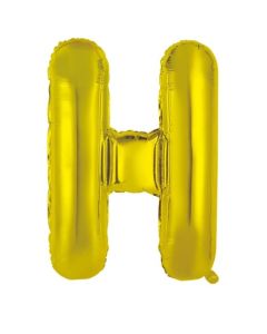 H Gold Letter - 86cm (34') Foil Balloon (HGoldA)