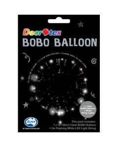 Bubble With LED Clear Lights - 18 Inch Bubble Balloon - Bobo Balloon (215181A)