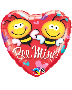 Bee Mine - 18 Inch Foil Heart Balloon (21837Q)