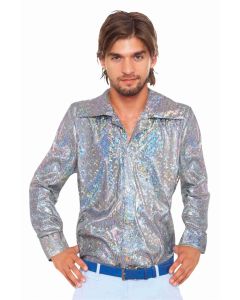 Silver Disco Shirt Adult Costume (25310G)