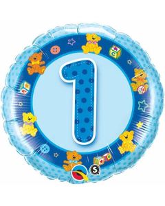 1 Blue Teddies - 18 Inch Foil Balloon (26277Q)