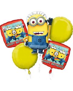 Despicable Me Happy Birthday Minions Balloon Bouquet (2995801AM)