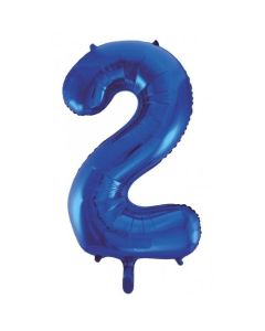2 Saphire Blue Number - 86cm (34') Foil Balloon (2BlueA)