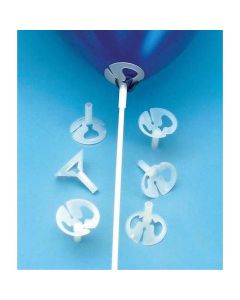 Balloon Straw Maxi 60cm (24 Inch) - White - Bundle of 100 (30298Q)