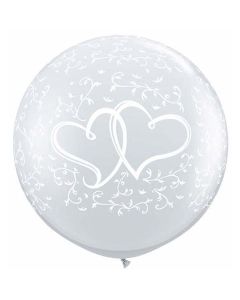 Entwined Hearts - 24 Inch (24') Latex Balloon (31496Q)