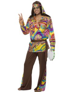 Psychedelic Hippie Man - Adult Costume (SM32032)