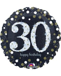 30th Sparkling Birthday - 18 Inch Foil Balloon (3212901AM)