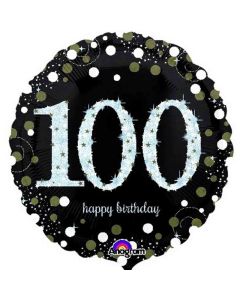 100th Sparkling Birthday - 18 Inch Foil Balloon (3374401AM)