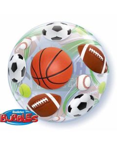 Happy Birthday Sports Balls - 22 Inch Bubble Balloon (34821Q)