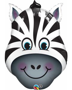 Zany Zebra - 32 Inch Shape Foil Balloon (16166Q)
