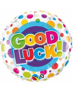 Good Luck Colourful Dots - 18 Inch Foil Balloon (36387Q)