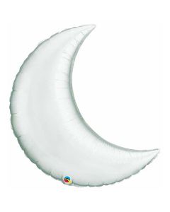 Silver Crescent Moon - 312cm (5 Inch) Foil Balloon (36531Q)