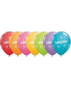 Congratulations Star Pattern - 28cm (11 Inch) Latex Balloon (37447Q)