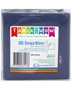 Snackins - Dark Blue - 200 x 200 mm 2 Ply (380043A)