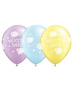 Welcome Baby Lambs - 28cm (11 Inch) Latex Balloon (38060Q)