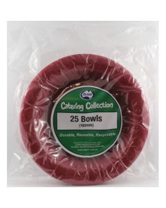 Bowl - Burgundy - 180mm Pack 25 (384152A)