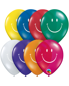 Smiley Face - JT Assorted - 5" Latex Balloon (38968Q)