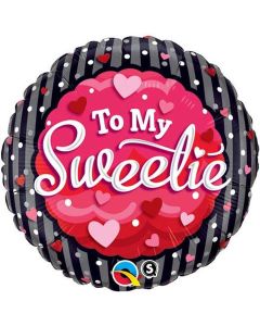 To My Sweetie Heart & Dots - 18 Inch Foil Balloon (40853Q)