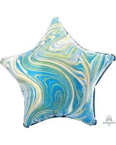 Blue Marblez Star - 18 Inch Foil Balloon (4209901AM)