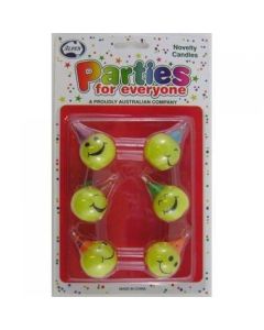 Novelty Smile Dots - Candle(Pack of 12) inc Holders (431165A)