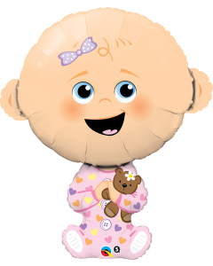 Baby Girl Shape - 38 Inch Foil Balloon (43362Q)