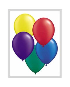 Radiant Assorted 12cm (5 Inch) Pearl Latex Balloon (43554Q)