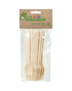 Wooden Fork 155mm - Pack 10 (460577A)