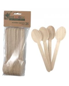 Wooden Spoon 155mm (Pack of 25) (460588A)