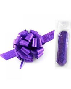 Pull Bow - Purple Holo - 4 Inch # 5 (467107A)