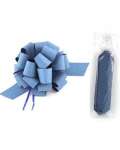 Pull Bow - Diamond Blue Peacock - 12cm (5 Inch) # 9 (467133A)