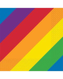 Rainbow Beverage Napkins (Pack of 16) (502764AM)