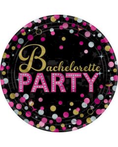 Bachelorette Night Plates - 17in Round (Hens Party) (541549AM)