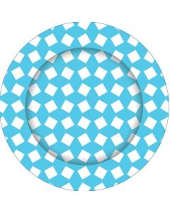 Island Blue Printed - Plates (E3537)