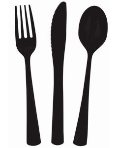 Ebony Black - Cutlery (E3526)