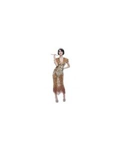 1920's Sequin Gold Flapper Adult Costume (SM55079)