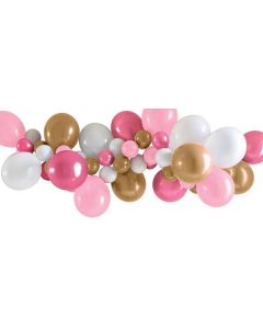 Pink White 40 Pack - Balloon Garland (E6754)