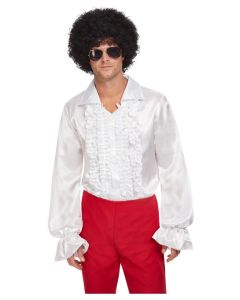 1960's Ruffled Shirt White Adult Costume (SM62013)