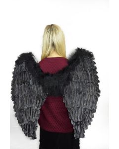 Angel Feather Wings - Black (65 x 65cm) (65187INT)